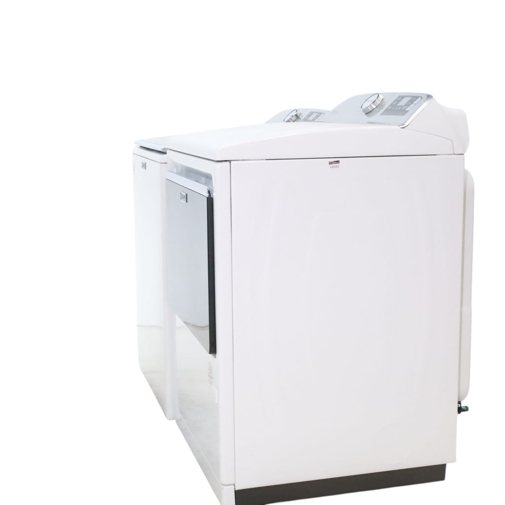 Pictures of Maytag 4.7 cu. ft. Smart Top Load Washing Machine with Extra Power Button and Deep Fill option and Maytag Smart 7.4 cu ft ENERGY STAR STEAM Gas Dryer with Extra Power Button and Advanced Moisture Sensing - Scratch & Dent - Minor - Neu Appliance Outlet - Discount Appliance Outlet in Austin, Tx
