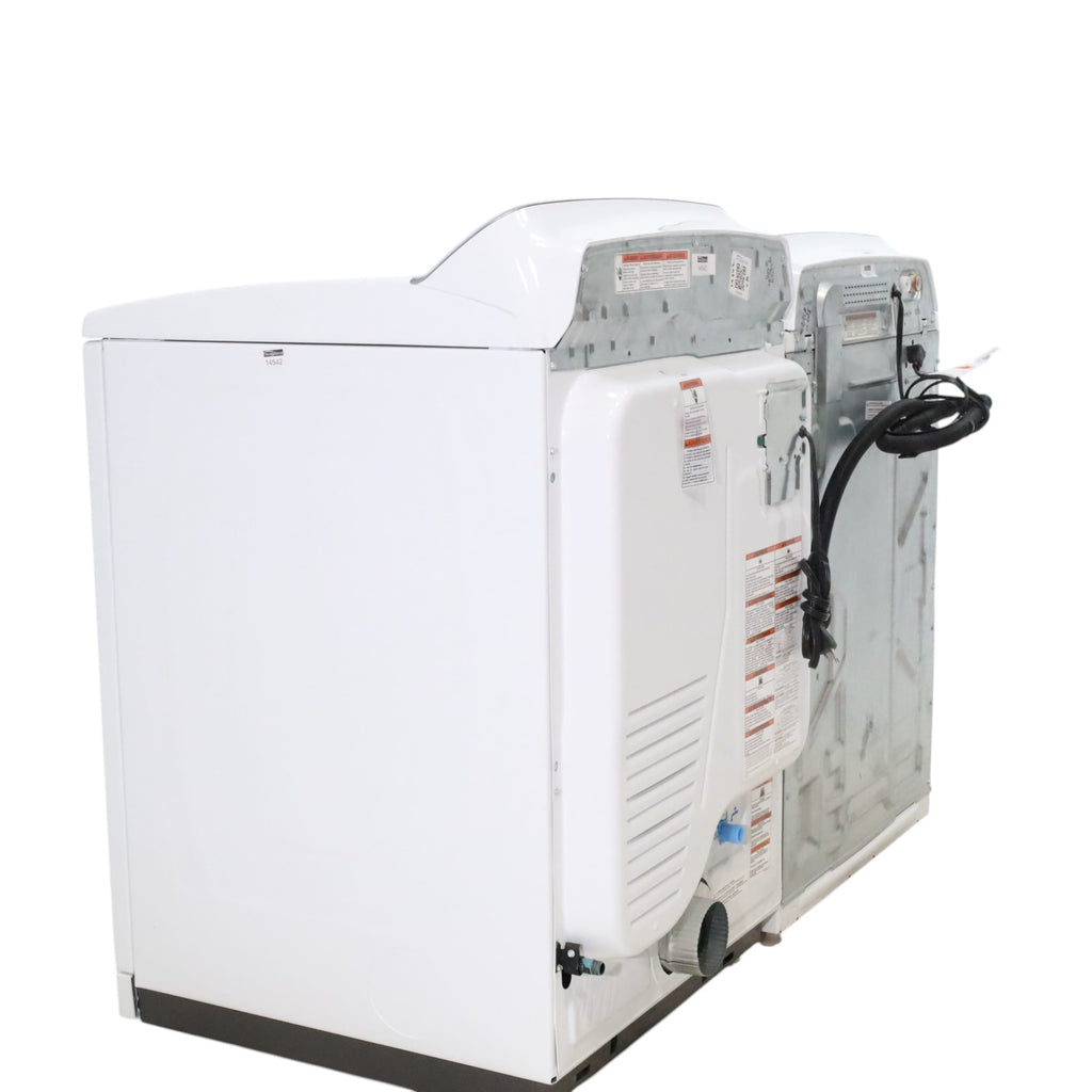 Maytag 4.7 cu. ft. Smart Top Load Washing Machine with Extra Power Button and Deep Fill option and  Maytag Smart 7.4 cu ft ENERGY STAR STEAM Gas Dryer with Extra Power Button and Advanced Moisture Sensing - Scratch & Dent - Minor