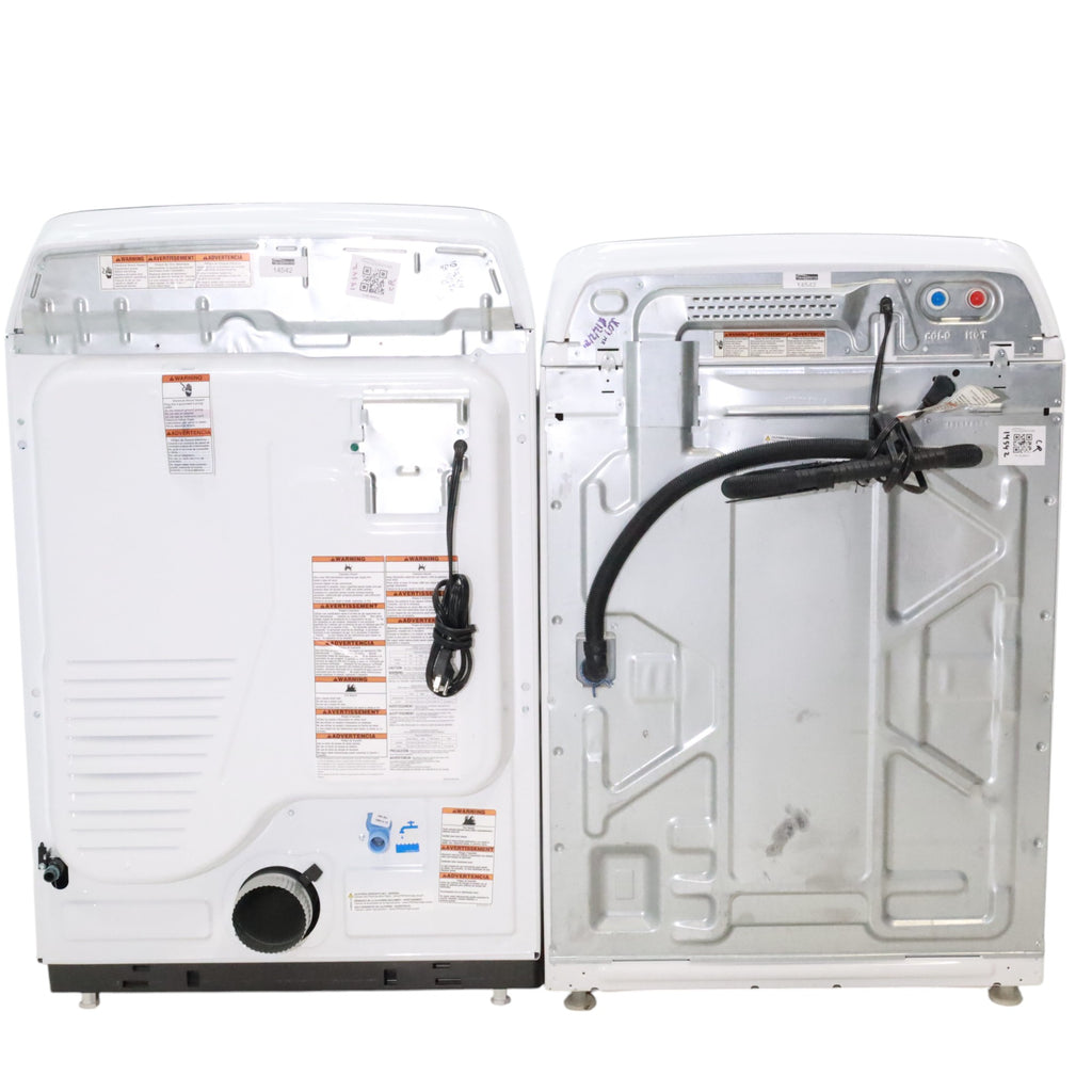 Maytag 4.7 cu. ft. Smart Top Load Washing Machine with Extra Power Button and Deep Fill option and  Maytag Smart 7.4 cu ft ENERGY STAR STEAM Gas Dryer with Extra Power Button and Advanced Moisture Sensing - Scratch & Dent - Minor