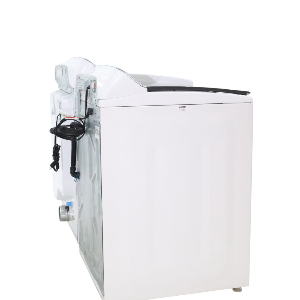 Maytag 4.7 cu. ft. Smart Top Load Washing Machine with Extra Power Button and Deep Fill option and  Maytag Smart 7.4 cu ft ENERGY STAR STEAM Gas Dryer with Extra Power Button and Advanced Moisture Sensing - Scratch & Dent - Minor