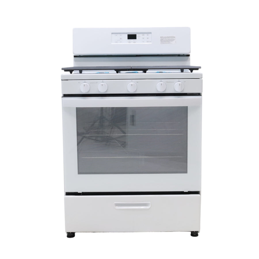 Whirlpool White 30" 5.1 Cu. Ft. Freestanding Gas Range with Edge to Edge Cooktop - Open Box
