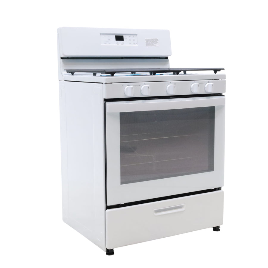 Whirlpool White 30" 5.1 Cu. Ft. Freestanding Gas Range with Edge to Edge Cooktop - Open Box