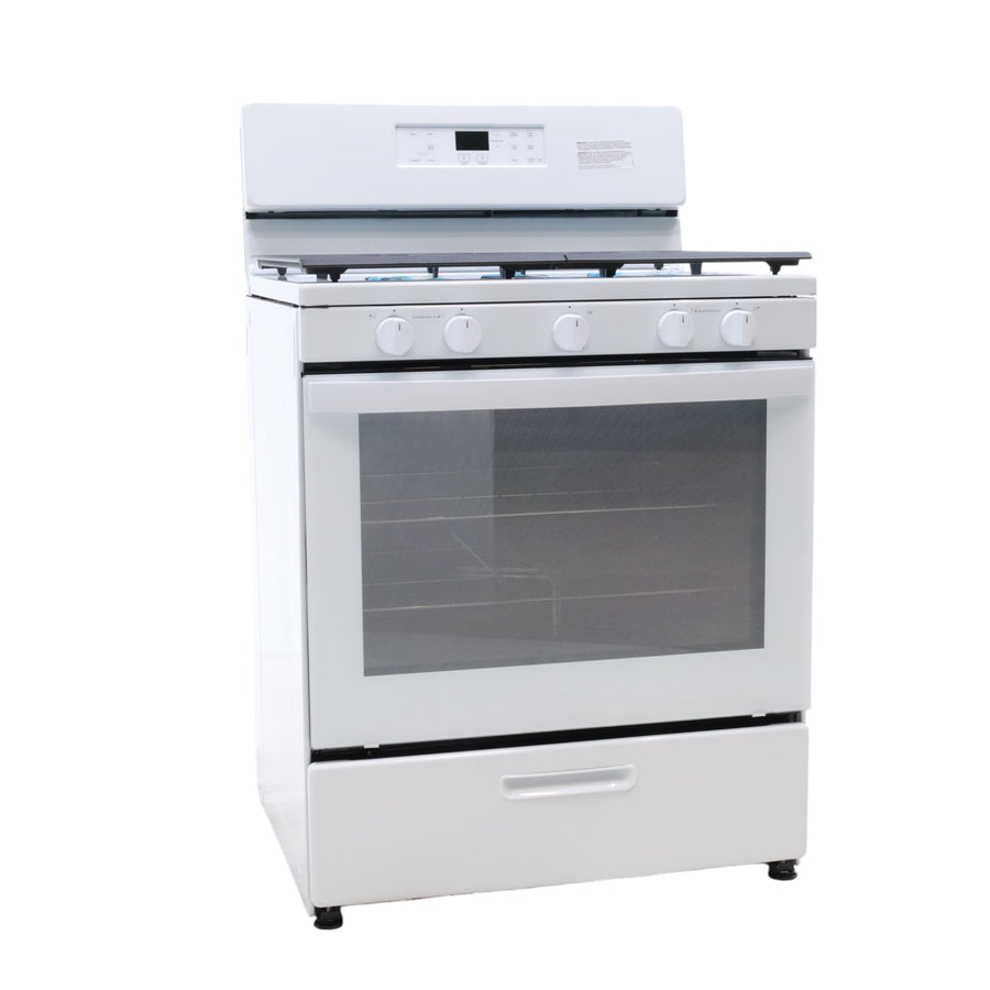 Whirlpool White 30" 5.1 Cu. Ft. Freestanding Gas Range with Edge to Edge Cooktop - Open Box
