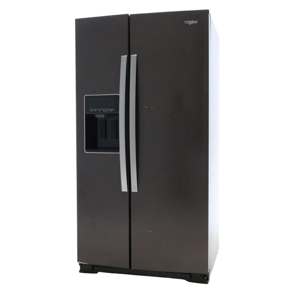 Pictures of Black Stainless Steel Whirlpool 28.49 cu. ft. Side by Side Refrigerator with In Door Ice and Water Dispenser - Certified Refurbished - Neu Appliance Outlet - Discount Appliance Outlet in Austin, Tx