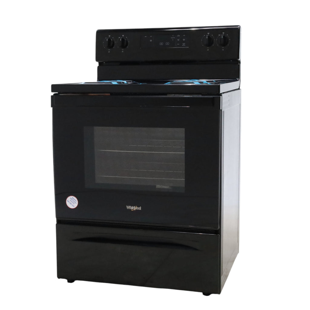 Whirlpool 30" Black 4.8 cu. ft. Electric Coil Top Range with Keep Warm Setting - Scratch & Dent - Minor