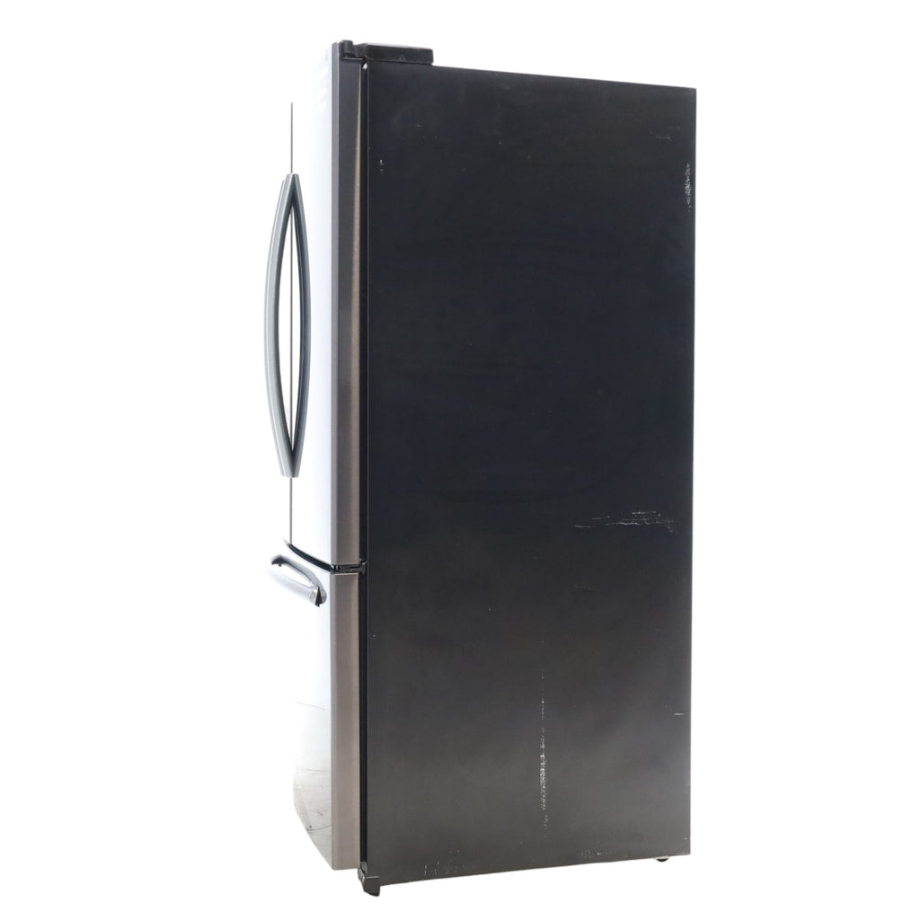 Pictures of Black Samsung ENERGY STAR 25.5 cu ft French Door Refrigerator with Twin Cooling Plus and High-intensive LED Lighting - Certified Refurbished - Neu Appliance Outlet - Discount Appliance Outlet in Austin, Tx