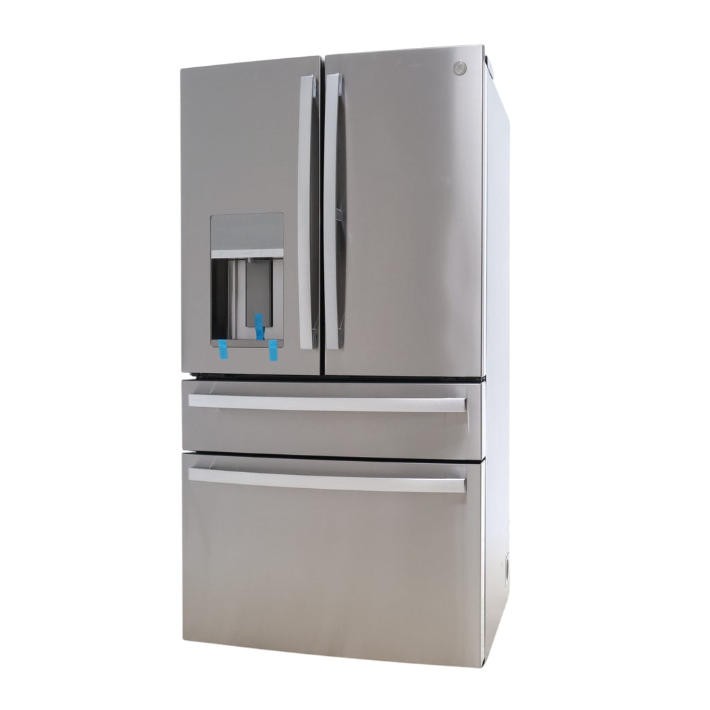 GE Profile™ ENERGY STAR® 27.9 Cu. Ft. Smart Fingerprint Resistant 4-Door French-Door Refrigerator with Door In Door and Hands Free Auto Fill - Scratch & Dent - Minor