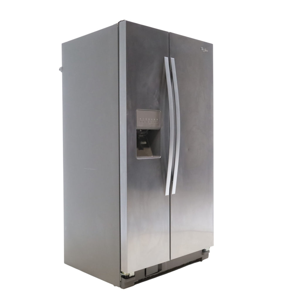 Pictures of Whirlpool Fingerprint Resistant Stainless Steel 36 inch Side by Side Refrigerator with SpillGuard™ Shelves and EveryDrop™ Water Filter - Scratch & Dent - Minor - Neu Appliance Outlet - Discount Appliance Outlet in Austin, Tx
