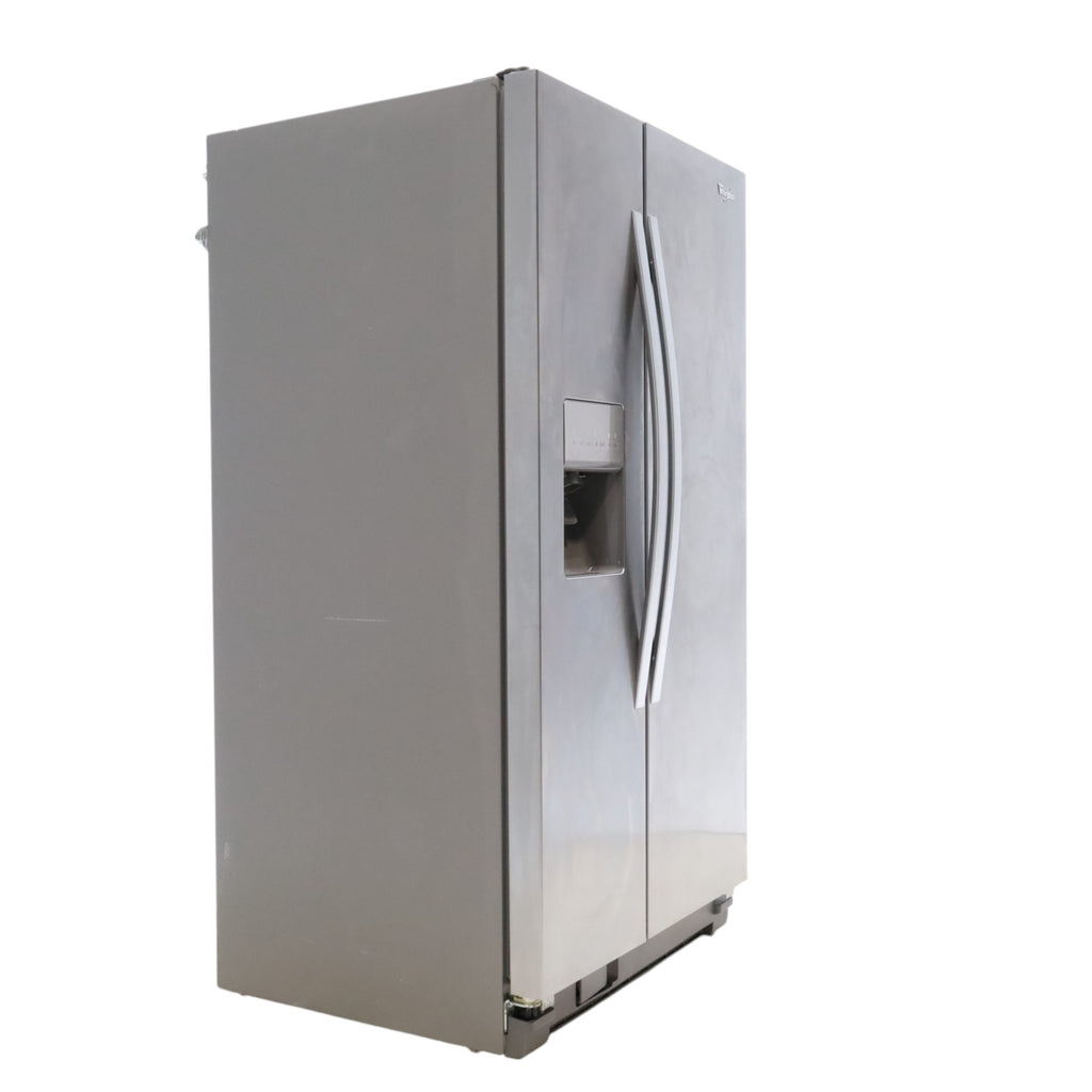 Pictures of Whirlpool Fingerprint Resistant Stainless Steel 36 inch Side by Side Refrigerator with SpillGuard™ Shelves and EveryDrop™ Water Filter - Scratch & Dent - Minor - Neu Appliance Outlet - Discount Appliance Outlet in Austin, Tx