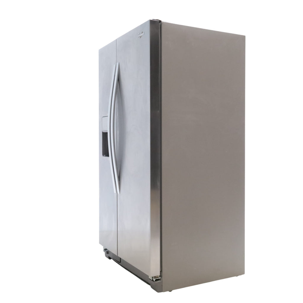 Whirlpool Fingerprint Resistant Stainless Steel 36 inch Side by Side Refrigerator with SpillGuard™ Shelves and EveryDrop™ Water Filter - Scratch & Dent - Minor