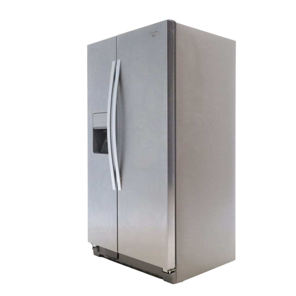 Whirlpool Fingerprint Resistant Stainless Steel 36 inch Side by Side Refrigerator with SpillGuard™ Shelves and EveryDrop™ Water Filter - Scratch & Dent - Minor