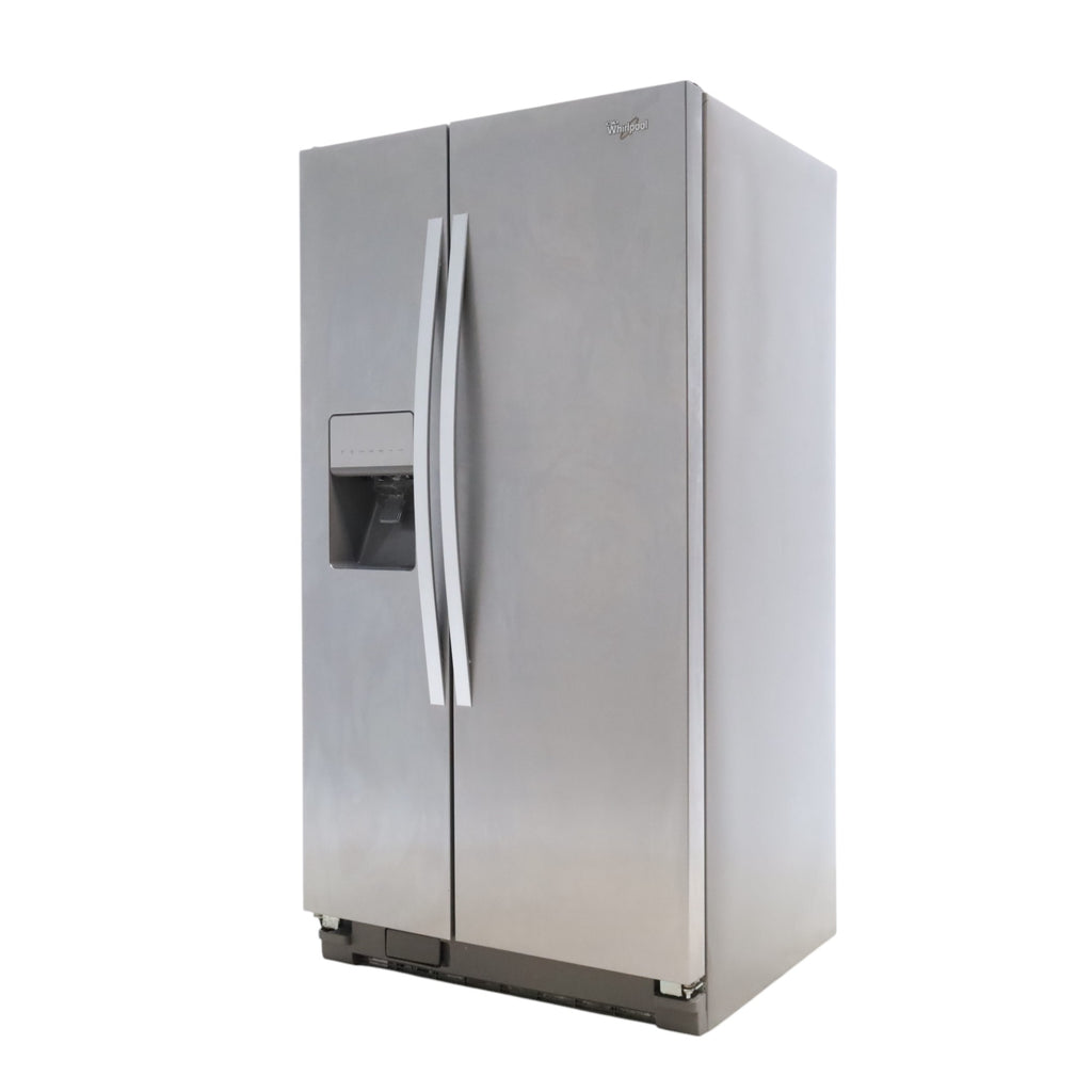 Whirlpool Fingerprint Resistant Stainless Steel 36 inch Side by Side Refrigerator with SpillGuard™ Shelves and EveryDrop™ Water Filter - Scratch & Dent - Minor
