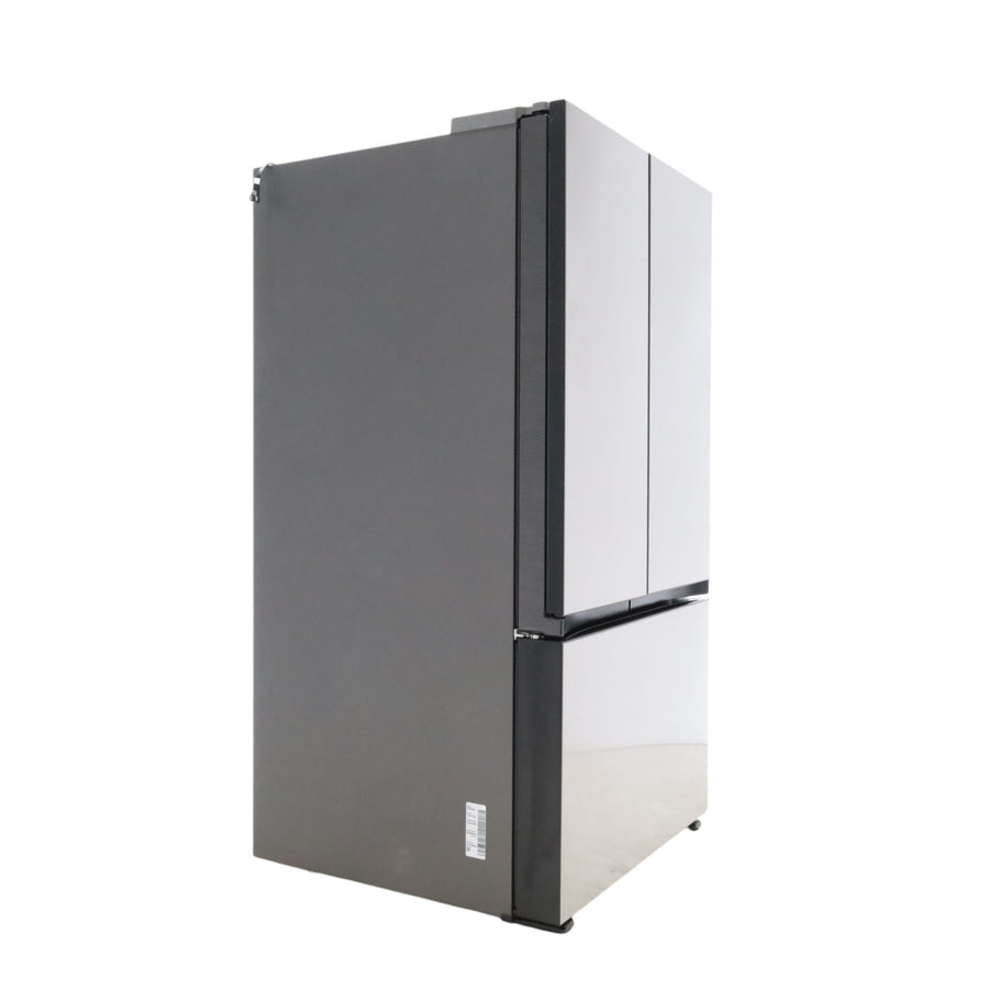 Samsung Bespoke 3-Door French Door Refrigerator (30 cu. ft.) with Beverage Center™ in Stainless Steel with Auto Fill Water Pitcher RF30BB6600QL - Open Box