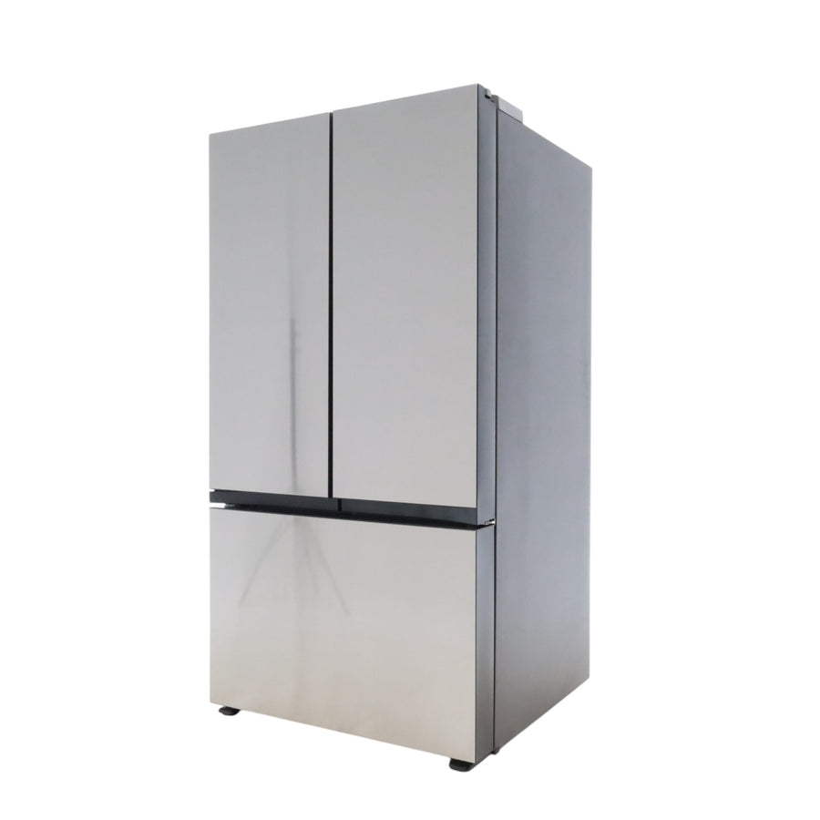 Samsung Bespoke 3-Door French Door Refrigerator (30 cu. ft.) with Beverage Center™ in Stainless Steel with Auto Fill Water Pitcher RF30BB6600QL - Open Box