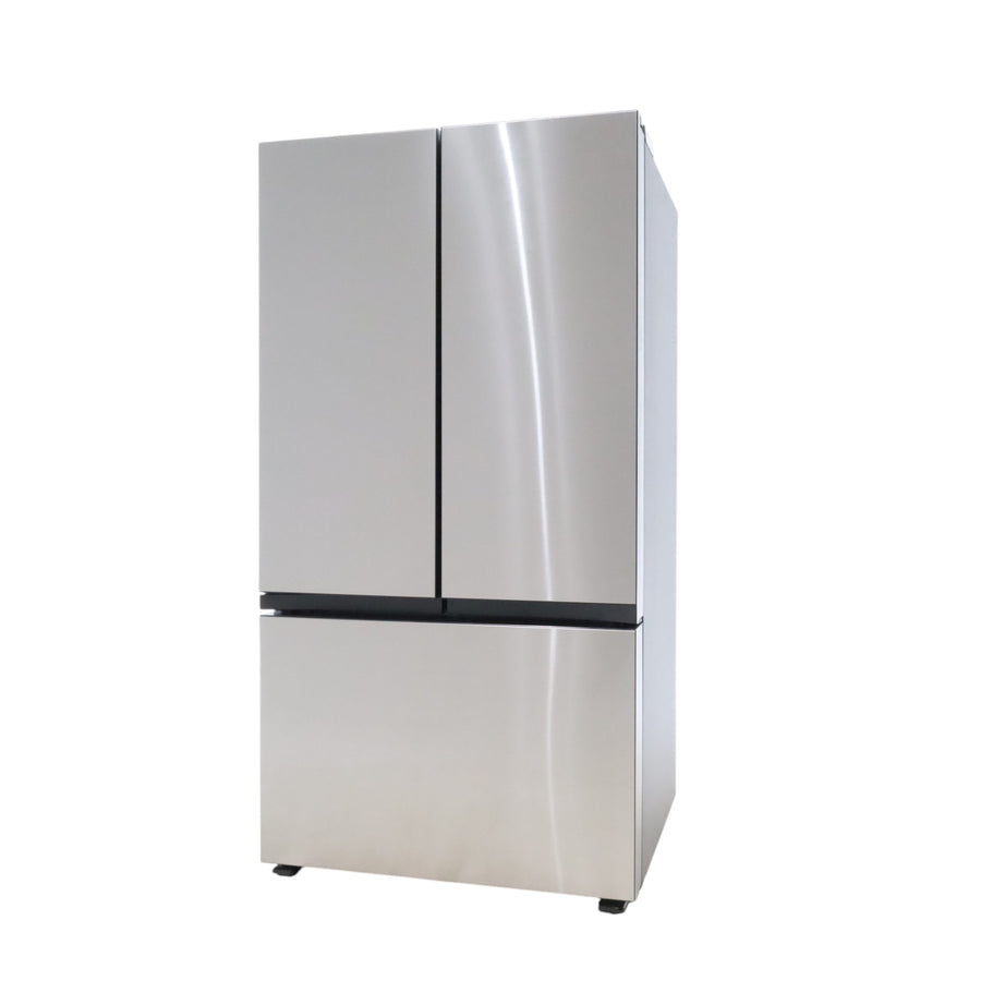 Samsung Bespoke 3-Door French Door Refrigerator (30 cu. ft.) with Beverage Center™ in Stainless Steel with Auto Fill Water Pitcher RF30BB6600QL - Open Box