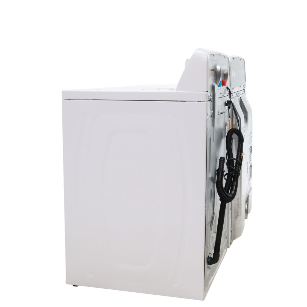 Pictures of White Amana 3.5 cu. ft. Top-Load Washer with Deep Water Wash Option and Amana 6.5 cu. ft. Electric Dryer with Wrinkle Prevent - Open Box - Neu Appliance Outlet - Discount Appliance Outlet in Austin, Tx