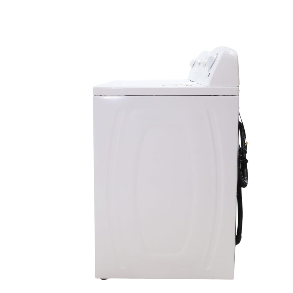 Pictures of White Amana 3.5 cu. ft. Top-Load Washer with Deep Water Wash Option and Amana 6.5 cu. ft. Electric Dryer with Wrinkle Prevent - Open Box - Neu Appliance Outlet - Discount Appliance Outlet in Austin, Tx