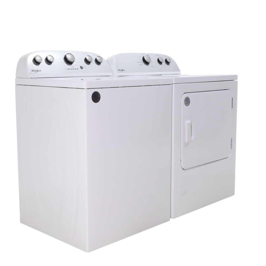 Whirlpool Agitator 3.5 cu. ft. Top Load Washer with Deep Water Wash Option and  7.0 cu. ft. Gas Dryer with Heavy Duty Cycle and Wrinkle Shield - Open Box