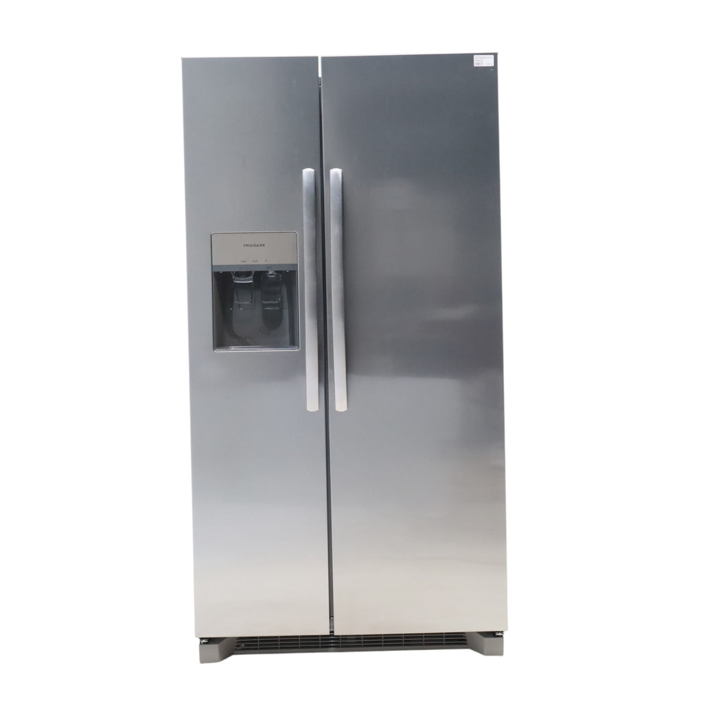 Pictures of ENERGY STAR Frigidaire Fingerprint Resistant Stainless Steel 25.6 cu. ft. Side by Side Refrigerator with Water and Ice Dispenser - Scratch & Dent - Minor - Neu Appliance Outlet - Discount Appliance Outlet in Austin, Tx