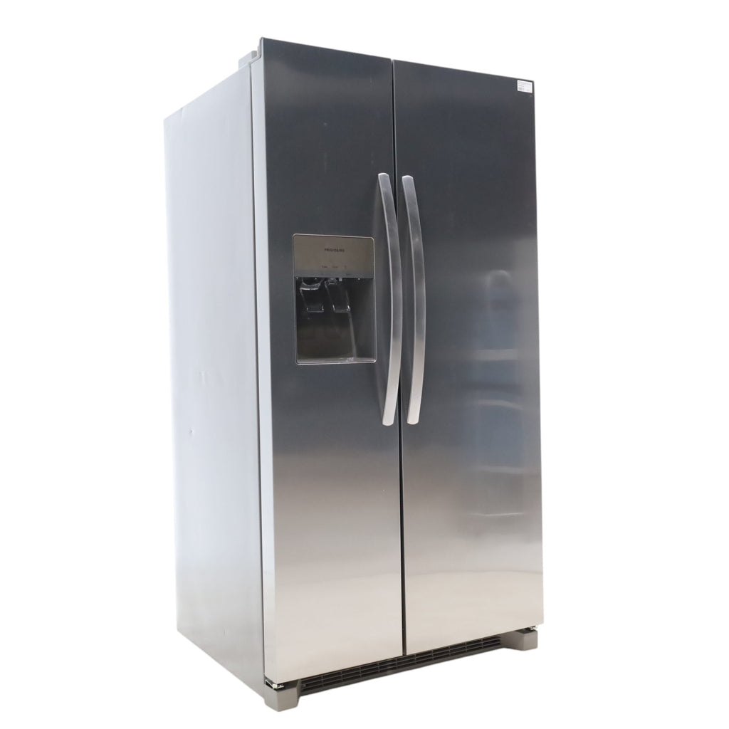 Pictures of ENERGY STAR Frigidaire Fingerprint Resistant Stainless Steel 25.6 cu. ft. Side by Side Refrigerator with Water and Ice Dispenser - Scratch & Dent - Minor - Neu Appliance Outlet - Discount Appliance Outlet in Austin, Tx