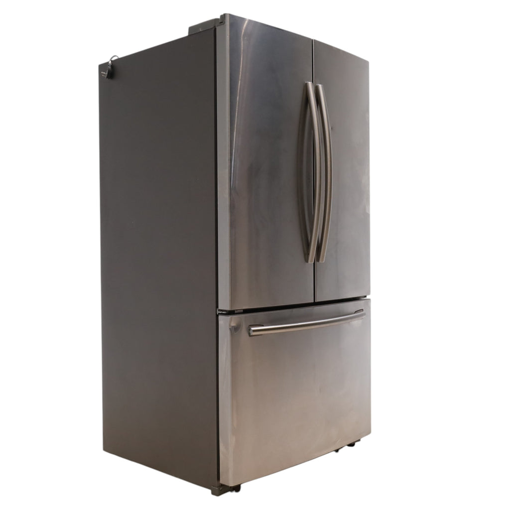 Pictures of Stainless Steel Samsung ENERGY STAR 25.5 cu ft French Door Refrigerator with Twin Cooling Plus and High-intensive LED Lighting - Certified Refurbished - Neu Appliance Outlet - Discount Appliance Outlet in Austin, Tx