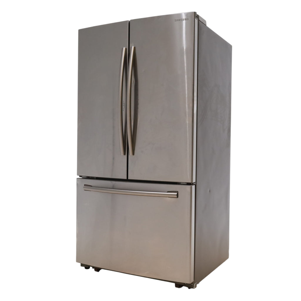 Stainless Steel Samsung ENERGY STAR 25.5 cu ft French Door Refrigerator with Twin Cooling Plus and High-intensive LED Lighting - Certified Refurbished