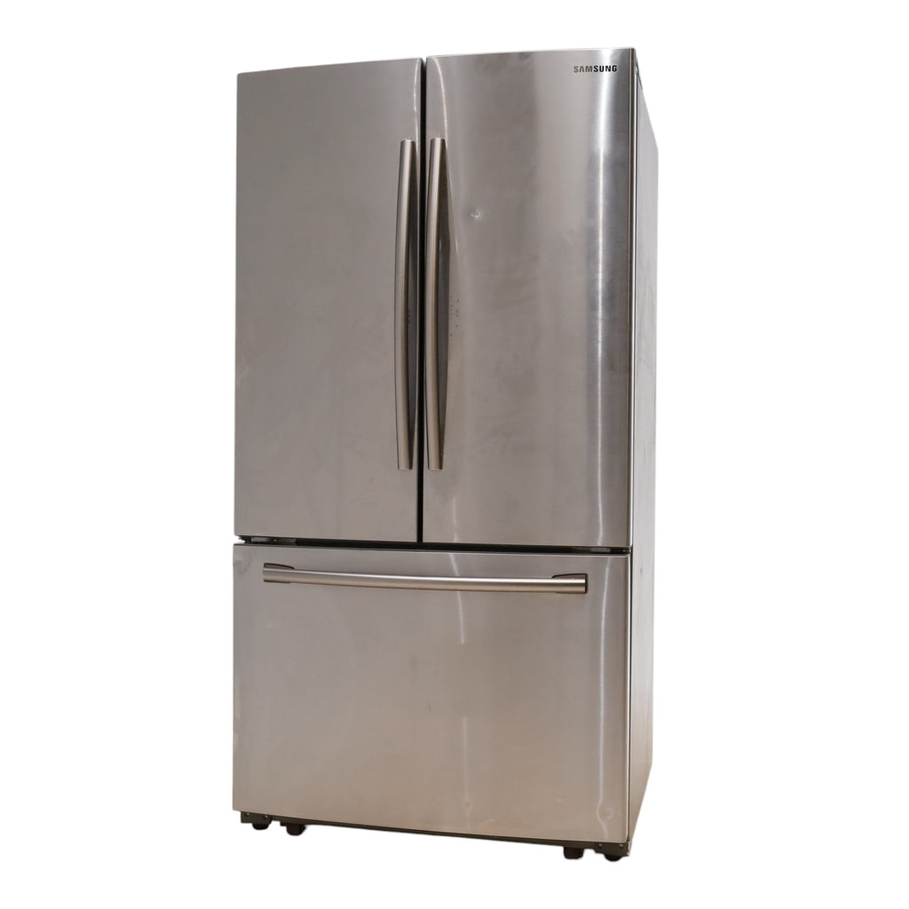 Stainless Steel Samsung ENERGY STAR 25.5 cu ft French Door Refrigerator with Twin Cooling Plus and High-intensive LED Lighting - Certified Refurbished