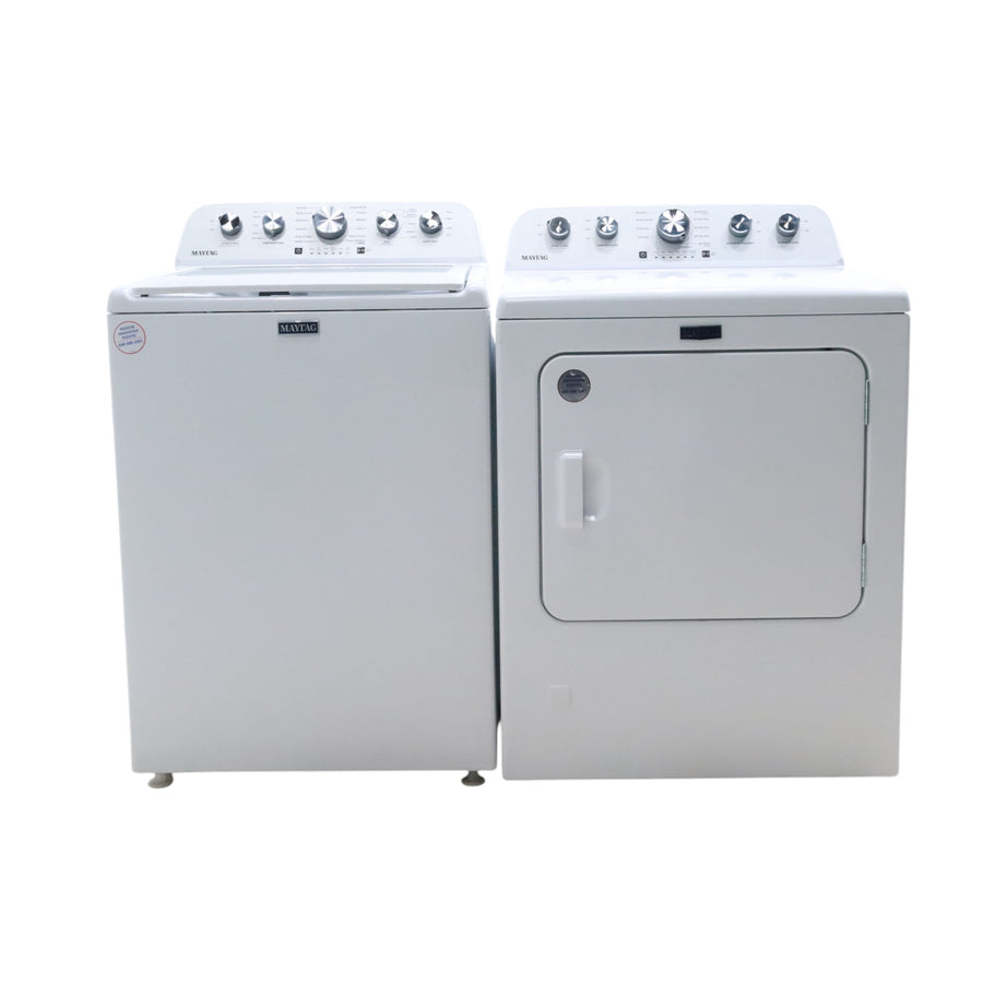 Maytag Top Load 4.7 cu. ft. Agitator Washer with Extra Power and Deep Fill Option and Gas Wrinkle Prevent 7.0 cu. ft Dryer with Extra Power Option - Open Box