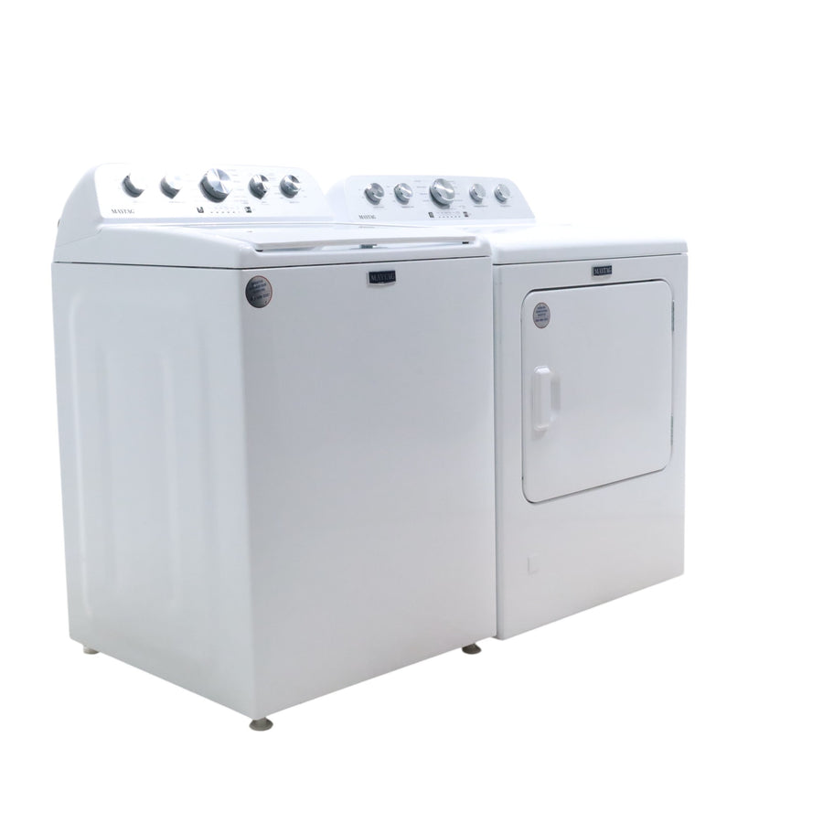 Maytag Top Load 4.7 cu. ft. Agitator Washer with Extra Power and Deep Fill Option and Gas Wrinkle Prevent 7.0 cu. ft Dryer with Extra Power Option - Open Box