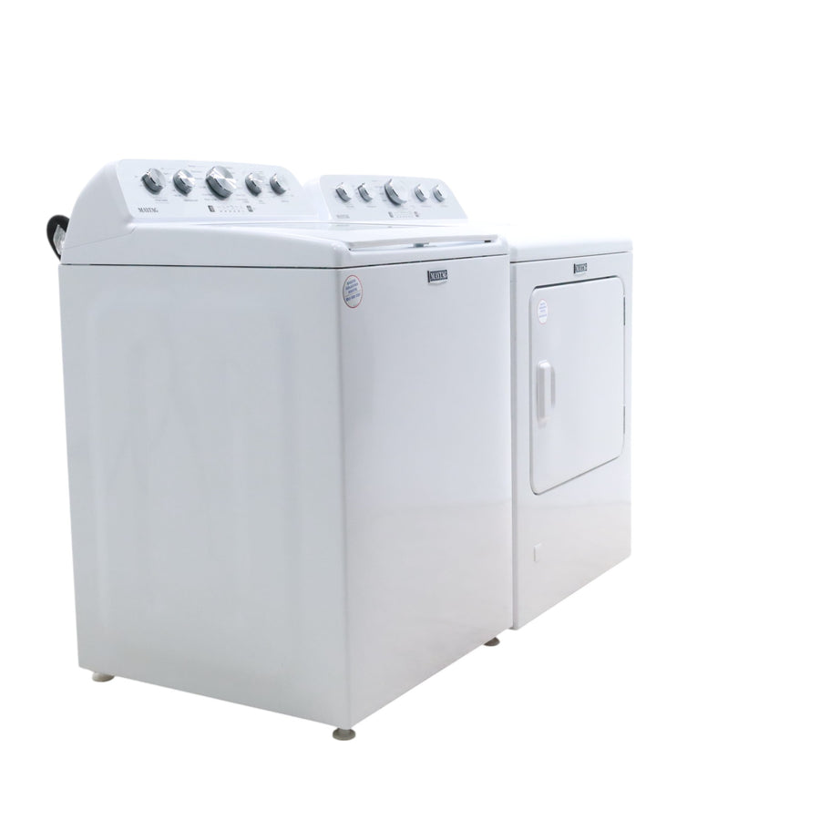 Maytag Top Load 4.7 cu. ft. Agitator Washer with Extra Power and Deep Fill Option and Gas Wrinkle Prevent 7.0 cu. ft Dryer with Extra Power Option - Open Box