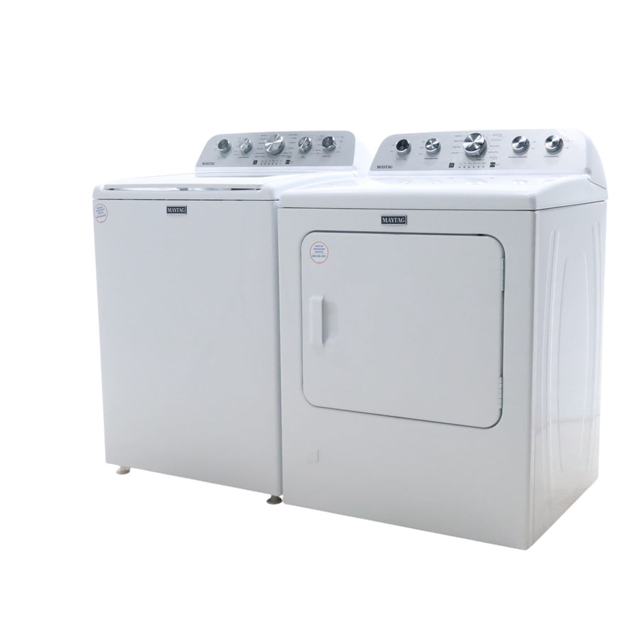 Maytag Top Load 4.7 cu. ft. Agitator Washer with Extra Power and Deep Fill Option and Gas Wrinkle Prevent 7.0 cu. ft Dryer with Extra Power Option - Open Box