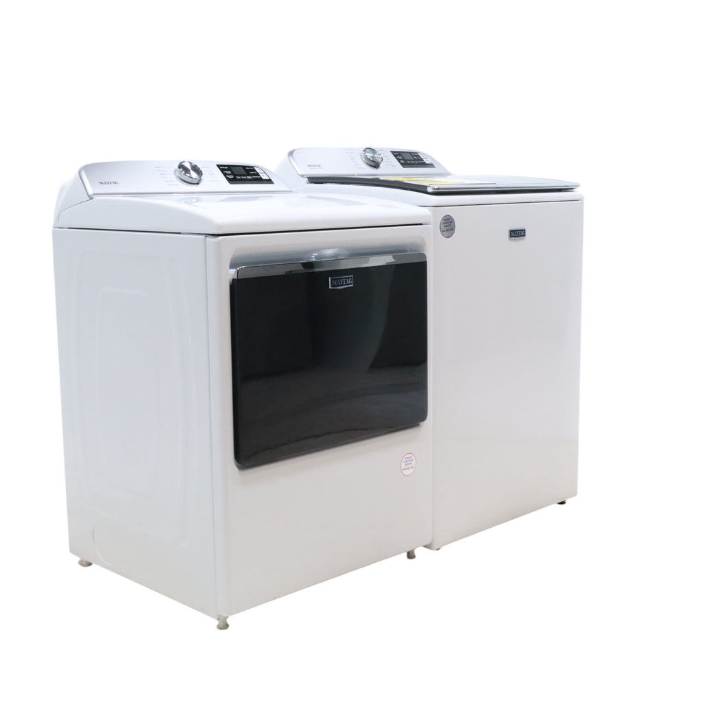 Pictures of Maytag Smart Top Load ENERGY STAR 5.3 cu. ft. Impeller Washer with Extra Power and Deep Fill Option and Smart 7.4 cu. ft. Electric Dryer with Extra Power and Advanced Moisture Sensing - Open Box - Neu Appliance Outlet - Discount Appliance Outlet in Austin, Tx