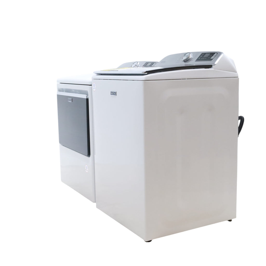 Pictures of Maytag Smart Top Load ENERGY STAR 5.3 cu. ft. Impeller Washer with Extra Power and Deep Fill Option and Smart 7.4 cu. ft. Electric Dryer with Extra Power and Advanced Moisture Sensing - Open Box - Neu Appliance Outlet - Discount Appliance Outlet in Austin, Tx