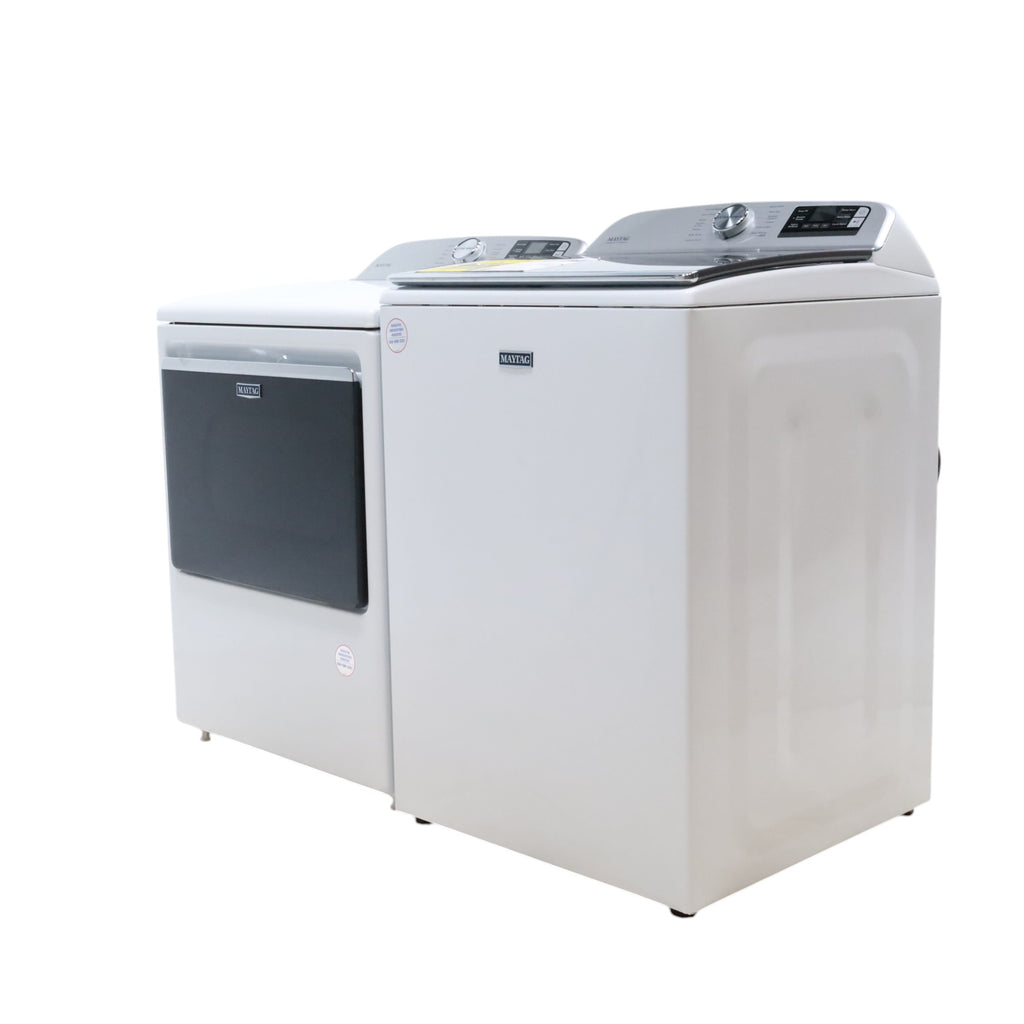 Pictures of Maytag Smart Top Load ENERGY STAR 5.3 cu. ft. Impeller Washer with Extra Power and Deep Fill Option and Smart 7.4 cu. ft. Electric Dryer with Extra Power and Advanced Moisture Sensing - Open Box - Neu Appliance Outlet - Discount Appliance Outlet in Austin, Tx