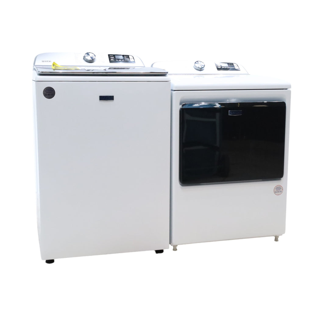 Pictures of Maytag Smart Top Load ENERGY STAR 5.3 cu. ft. Impeller Washer with Extra Power and Deep Fill Option and Smart 7.4 cu. ft. Electric Dryer with Extra Power and Advanced Moisture Sensing - Open Box - Neu Appliance Outlet - Discount Appliance Outlet in Austin, Tx