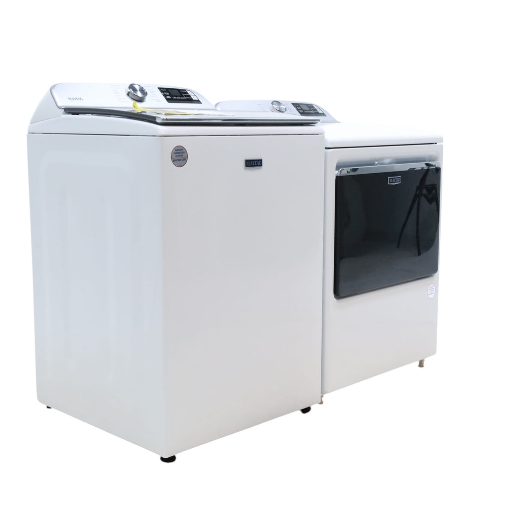 Pictures of Maytag Smart Top Load ENERGY STAR 5.3 cu. ft. Impeller Washer with Extra Power and Deep Fill Option and Smart 7.4 cu. ft. Electric Dryer with Extra Power and Advanced Moisture Sensing - Open Box - Neu Appliance Outlet - Discount Appliance Outlet in Austin, Tx