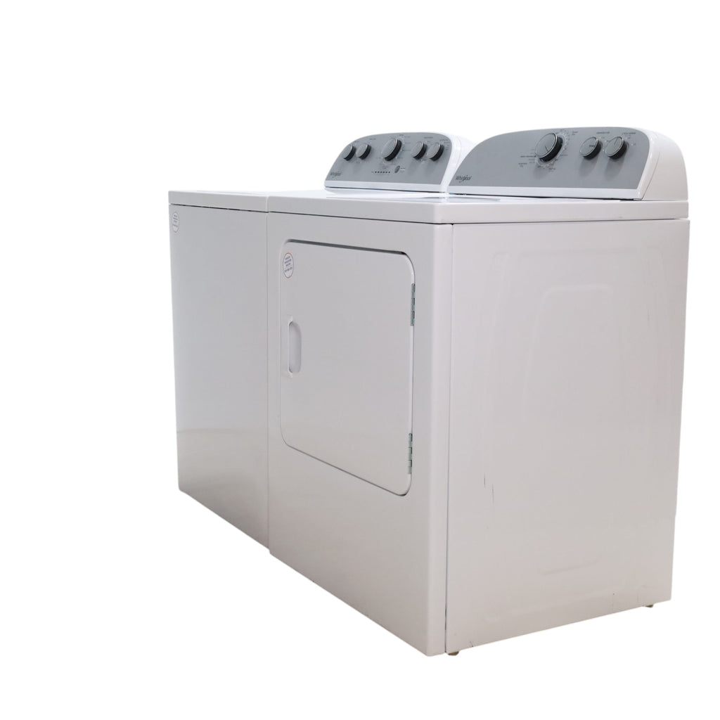 HE Whirlpool 3.5 cu. ft. Top Load Washing Machine with Deep Water Wash and 7 cu. ft. Electric Dryer with AutoDry- Open Box