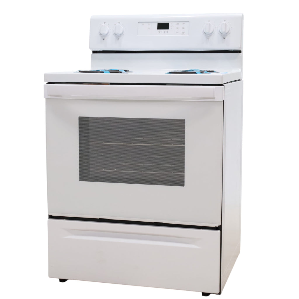 Whirlpool White 4.8 cu. ft. Electric Range with Keep Warm setting and Control Lock Mode - Open Box