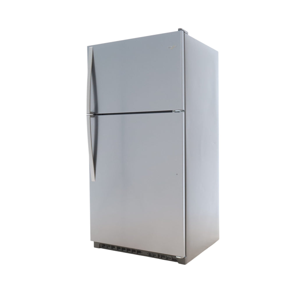 Pictures of 33" Wide Fingerprint-Resistant Stainless Steel Whirlpool 20.5 cu. ft. Top Freezer Refrigerator with Flexi-Slide Bin - Scratch & Dent - Minor - Neu Appliance Outlet - Discount Appliance Outlet in Austin, Tx