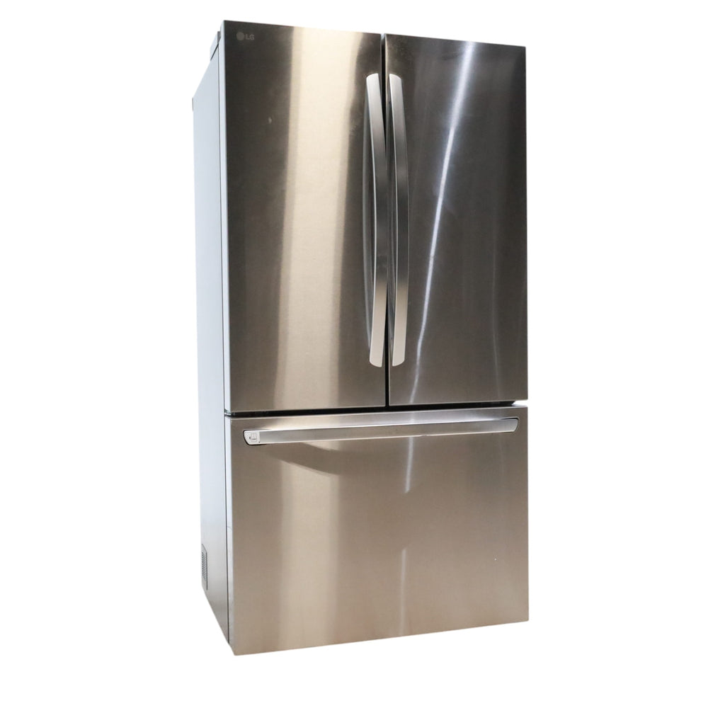 Pictures of LG Print Proof Stainless Steel Counter-Depth MAX 27 cu ft French Door Refrigerator with Water Dispenser and Ice Maker - Open Box - Neu Appliance Outlet - Discount Appliance Outlet in Austin, Tx