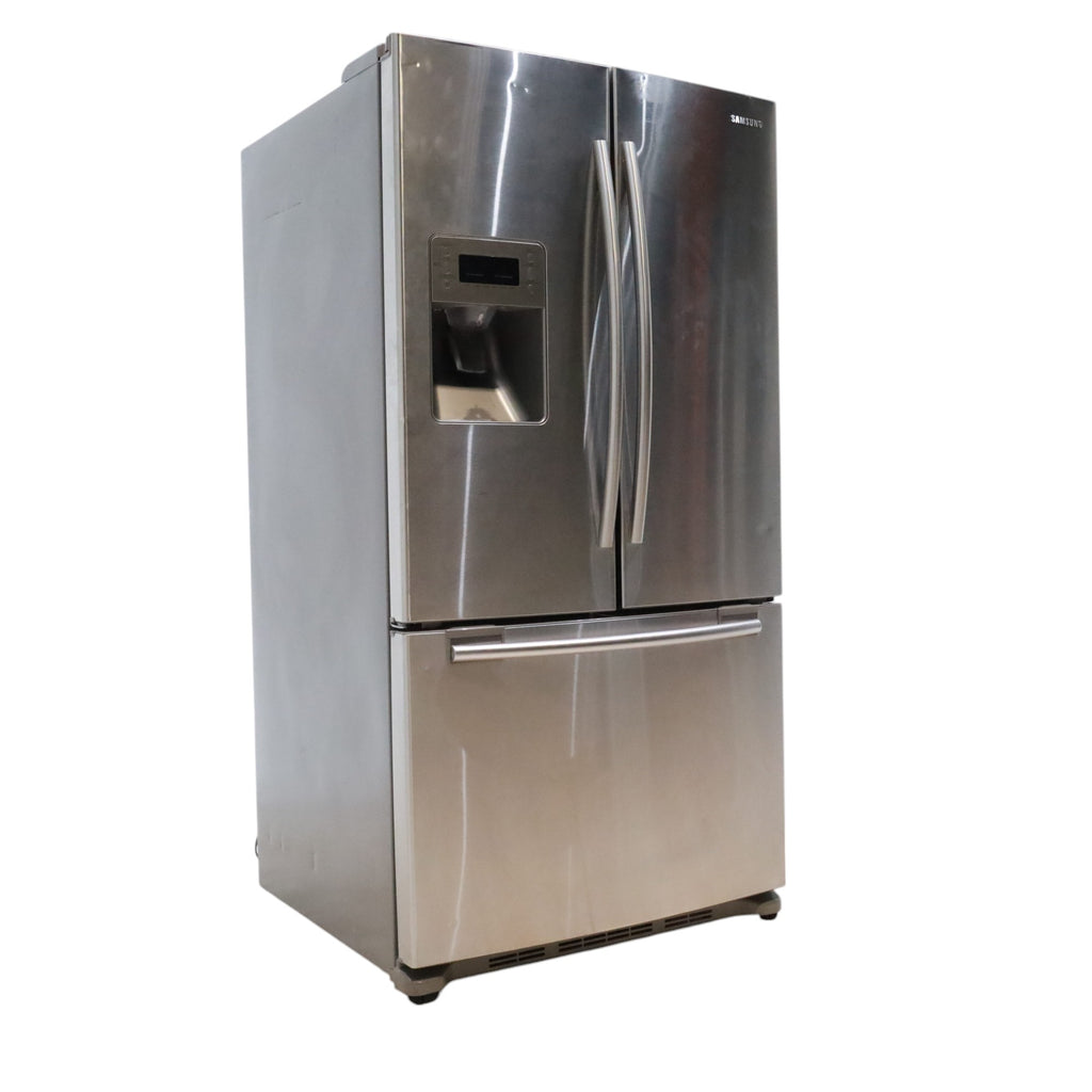 Pictures of Samsung Stainless Steel ENERGY STAR 25.7-cu ft French Door Refrigerator with Dual Ice Maker and Water and Ice Dispenser - Certified Refurbished - Neu Appliance Outlet - Discount Appliance Outlet in Austin, Tx