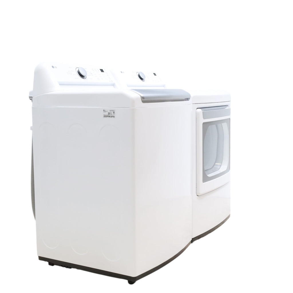 Pictures of LG 5.0 cu. ft. Mega Capacity Top Load Washer with TurboDrum™ Technology and 7.3 cu. ft. Ultra Large Capacity Electric Dryer with Sensor Dry Technology - Scratch & Dent - Minor - Neu Appliance Outlet - Discount Appliance Outlet in Austin, Tx