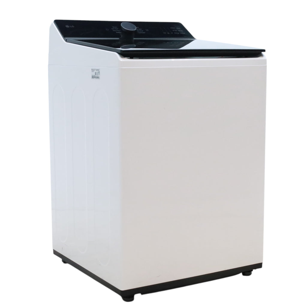 LG White 5.5 cu. ft. Mega Capacity Smart Top Load Washer with EasyUnload™ & AI Sensing - Scratch & Dent - Minor