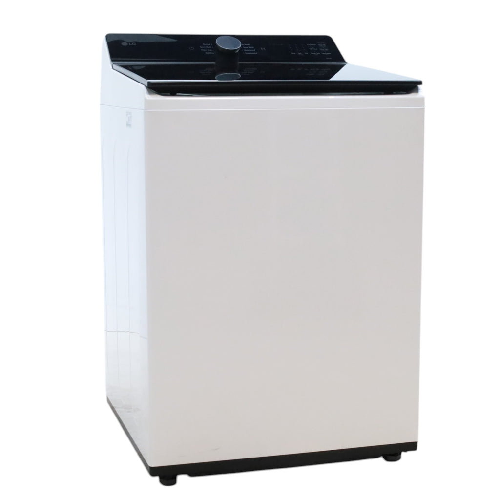 LG White 5.5 cu. ft. Mega Capacity Smart Top Load Washer with EasyUnload™ & AI Sensing - Scratch & Dent - Minor