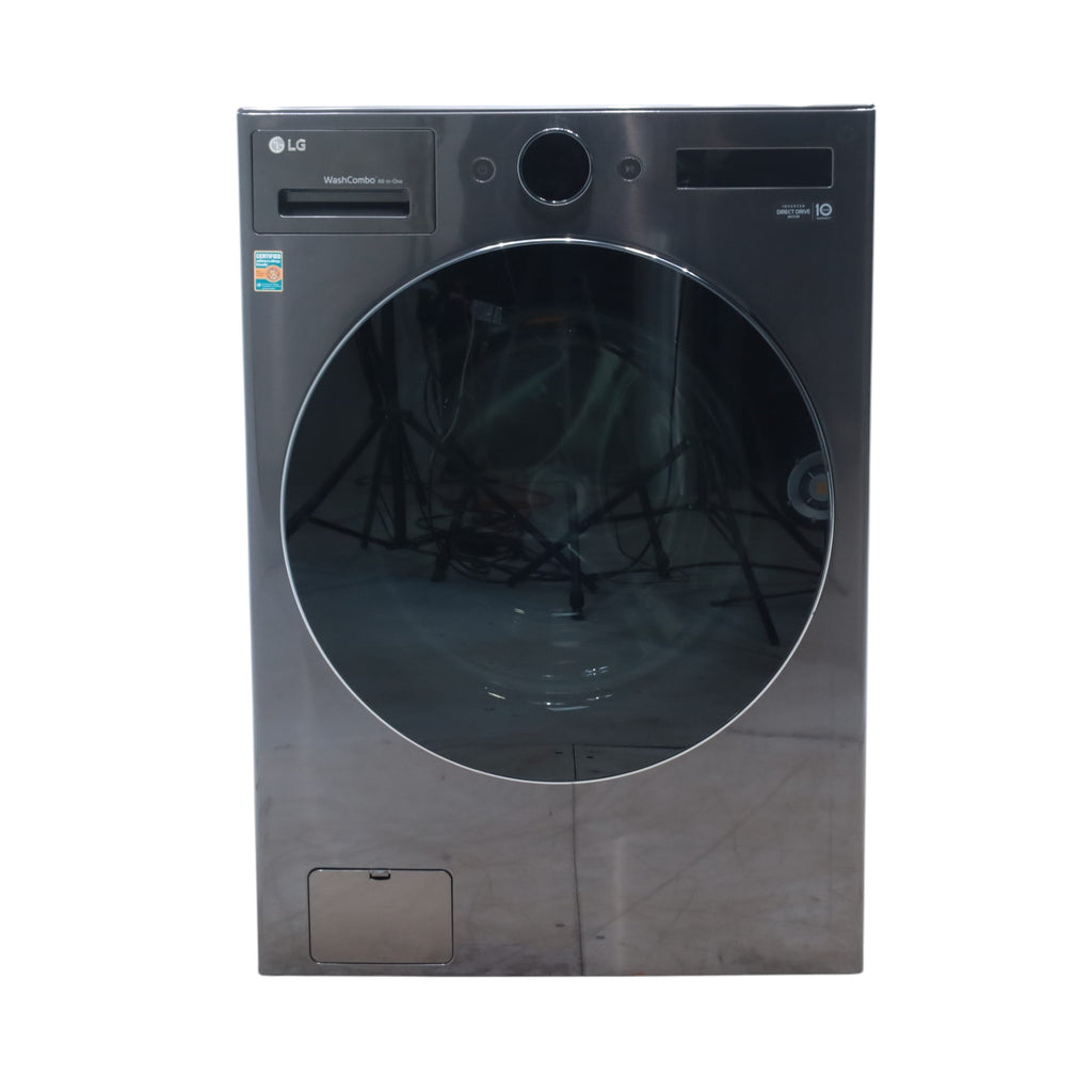 Pictures of LG Black Steel Ventless Washer/Dryer Combo LG WashCombo™ All-in-One 5.0 cu. ft. Mega Capacity with Inverter HeatPump™ Technology and Direct Drive Motor - Scratch & Dent - Minor - Neu Appliance Outlet - Discount Appliance Outlet in Austin, Tx