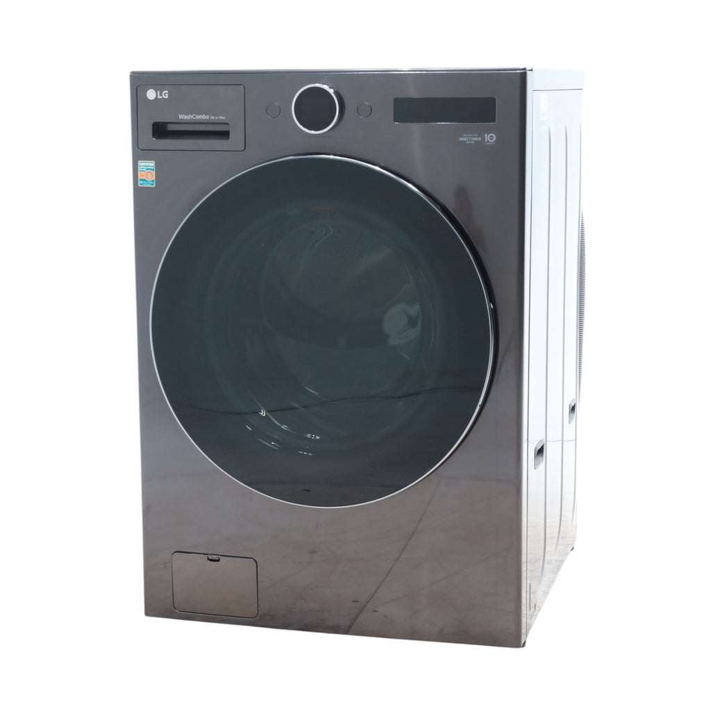 Pictures of LG Black Steel Ventless Washer/Dryer Combo LG WashCombo™ All-in-One 5.0 cu. ft. Mega Capacity with Inverter HeatPump™ Technology and Direct Drive Motor - Scratch & Dent - Minor - Neu Appliance Outlet - Discount Appliance Outlet in Austin, Tx