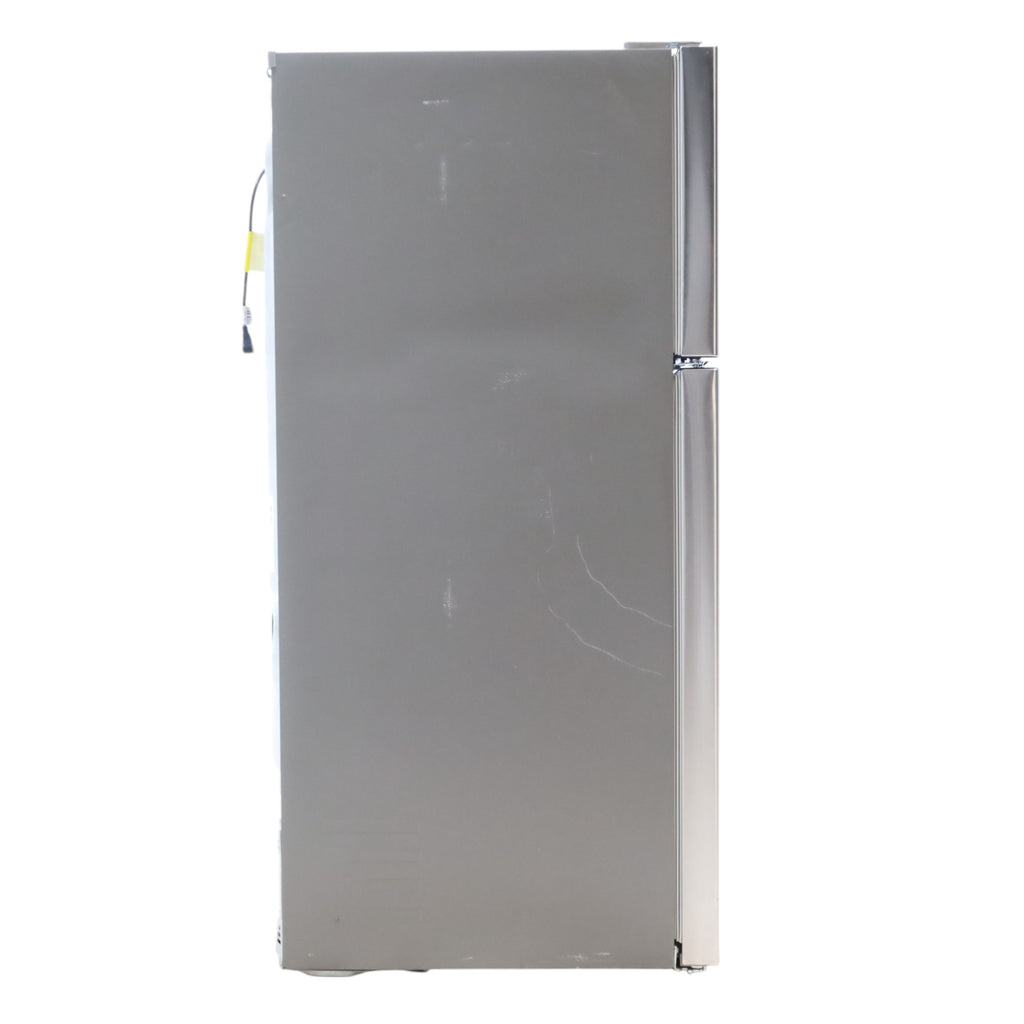 30" Wide Stainless Steel ENERGY STAR LG 20.2 cu. ft. Top Freezer Refrigerator with Reversible Door - Certified Refurbished