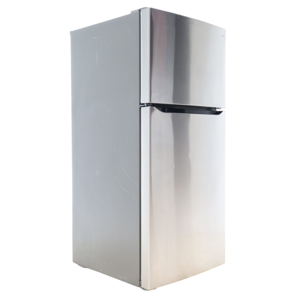 30" Wide Stainless Steel ENERGY STAR LG 20.2 cu. ft. Top Freezer Refrigerator with Reversible Door - Certified Refurbished