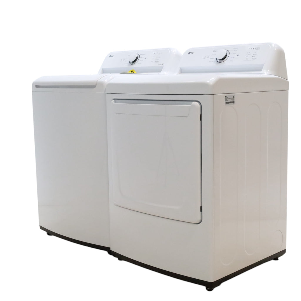 ENERGY STAR LG 4.1 cu. ft. Top Load Washing M0achine with 4-Way Agitator and  ENERGY STAR LG 7.3 cu. ft. Electric Dryer with Smart Diagnosis - Scratch & Dent - Minor