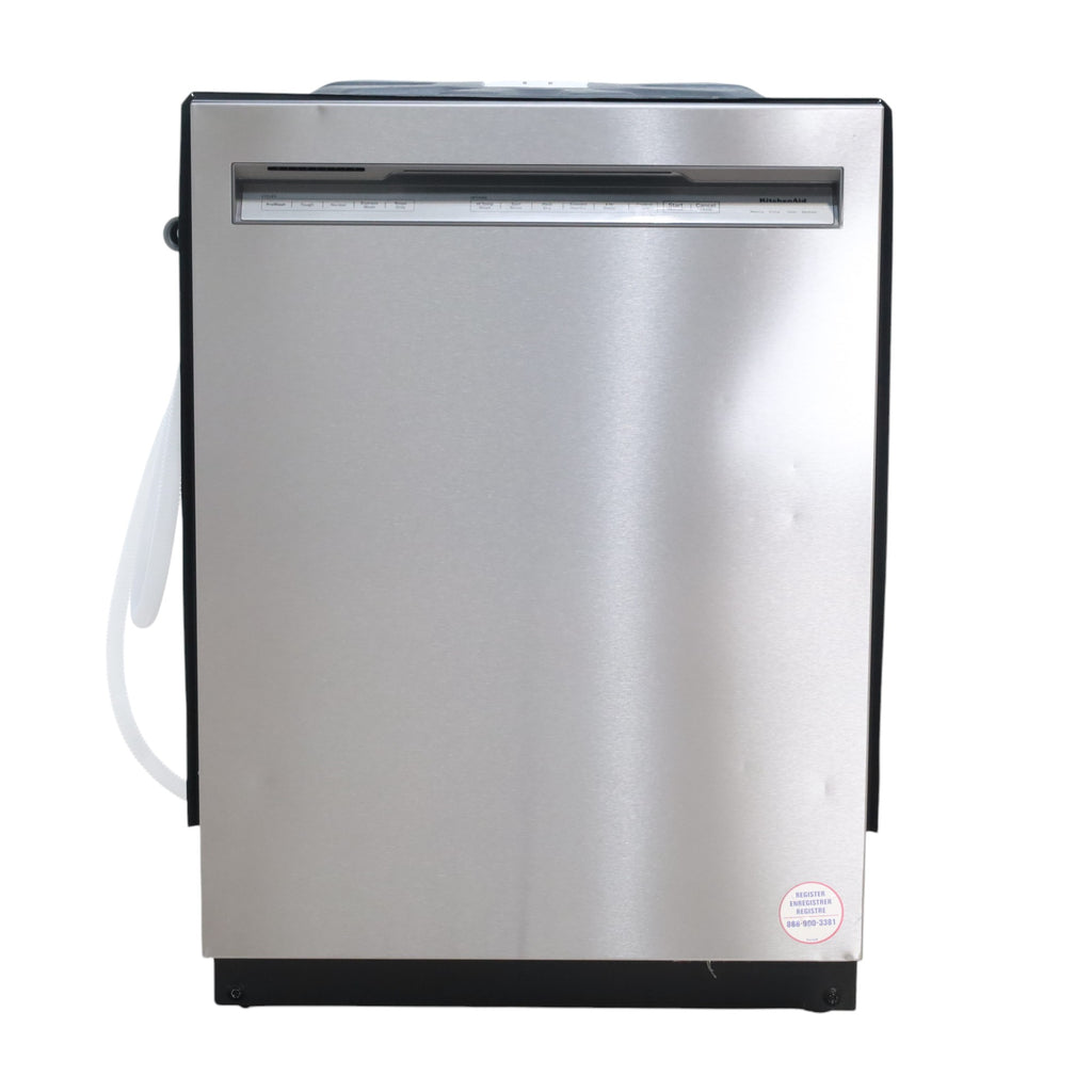 Pictures of 24 in. KitchenAid PrintShield ENERGY STAR Black Stainless Steel with PrintShield™ Finish Built-In Front Control Tall Tub 39 dBA Dishwasher with Stainless Steel Tub - Scratch & Dent - Minor - Neu Appliance Outlet - Discount Appliance Outlet in Austin, Tx